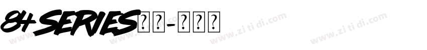 84 series字体字体转换
